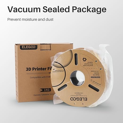 ELEGOO PLA Filament 1.75mm Marble 1KG, 3D Printer Filament Dimensional Accuracy - Image 5