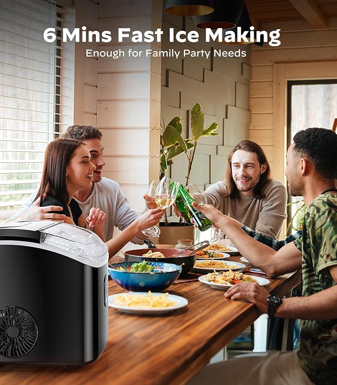 Nugget Ice Maker Countertop, Silonn Chewable Pellet Ice Machine - Image 5
