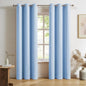 DUALIFE Light Sky Blue Curtains by DUALIFE