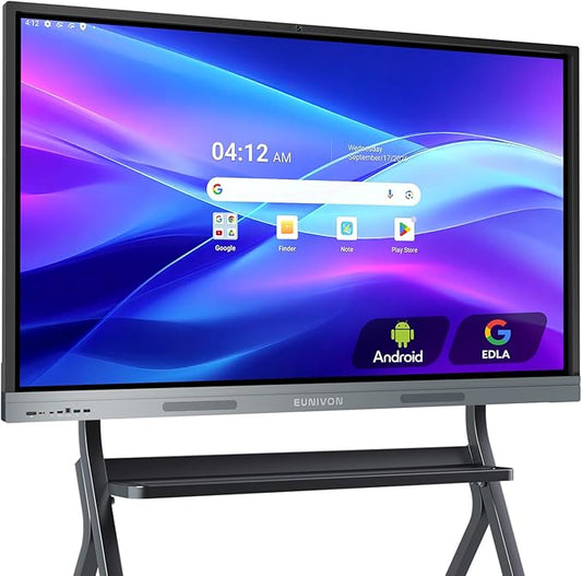 Smart Board 55" 4K Interactive Whiteboard Google EDLA-Certified by EUNIVON