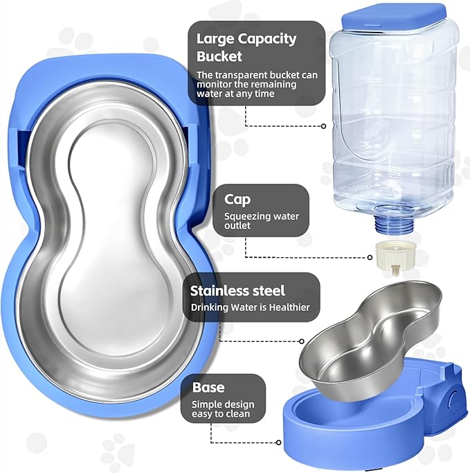 HWONMTE Portable Automatic Cat Feeder and Water Dispenser - Image 3