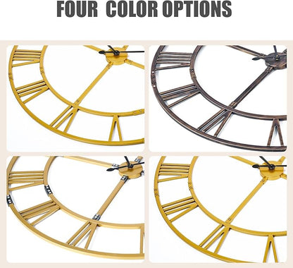 Ohweog Large Wall Clock for Living Room Decor – 60 Inch Silent Non-Ticking - Image 6