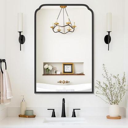 24X36 Inch Black Bathroom Mirror by FerytangeHome