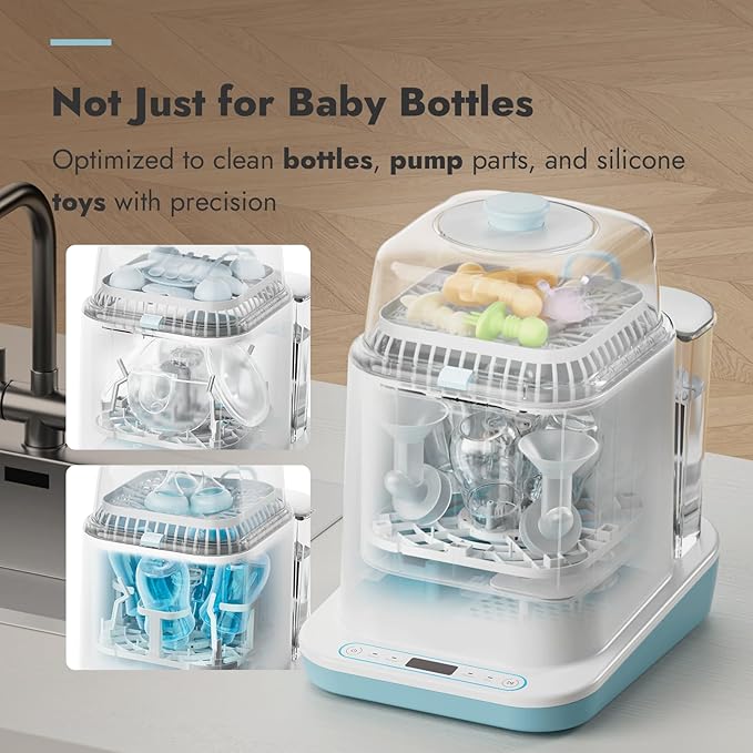 Papablic Bottle Washer Pro, Baby Bottle Washer & Sterilizer & Dryer, 4-in-1 - Image 6
