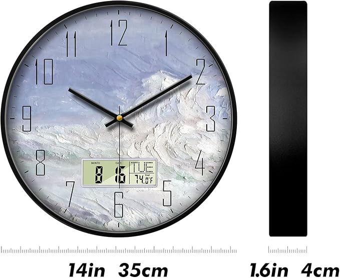 SCOAGE Digital Wall Clock Battery Operated - Image 7