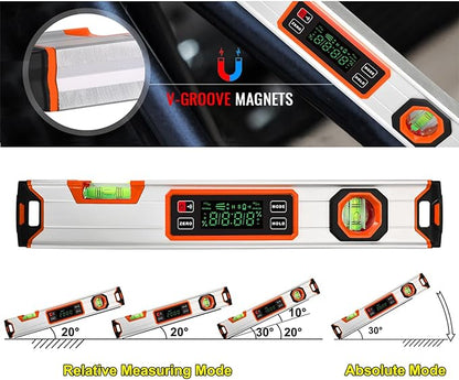 eOUTIL 15.7-Inch Digital Torpedo Level & Angle Finder – IP54 Waterproof - Image 9