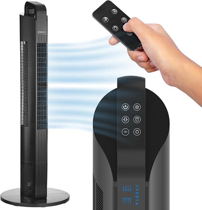NEXAIR 42” Oscillating Tower Fan, 3 Speed Portable Fan Tower by NEXAIR