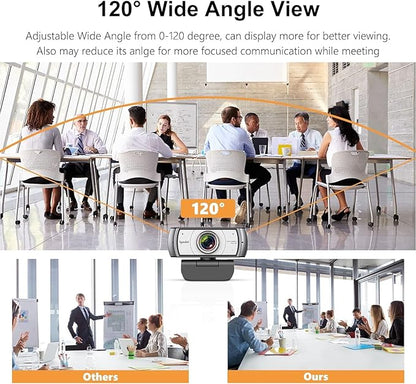 Wide Angle Webcam, 120 Degree Large View Spedal 920 Pro Video Conference Camera - Image 2