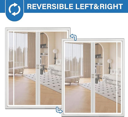 Magnetic Screen Door Left Right Side Opening Upgraded PET Mesh Greater Than - Image 7