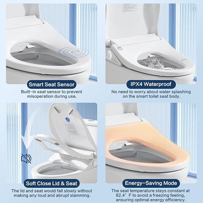 Smart Bidet Toilet Seat with Remote, Adjustable Heated Seat&Air Dryer, Endless - Image 6