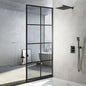 Shower Door Single Panel, Framed Tempered Glass Shower Door 34 * 76 Inch by ExpertofShowerGlassDoor