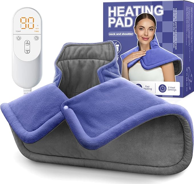 Heating pad for Neck, Cramps Pain Relief, Gifts for Women, 4 Auto-Off, Machine by Unknown