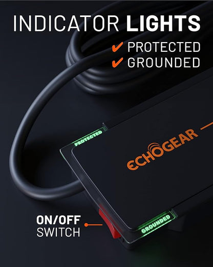 ECHOGEAR ShockBlocker 8 Outlet Surge Protector Power Strip - Image 5