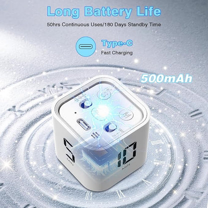 Cube Pomodoro Timer, Smart Productivity Timer 5/10/30/60 Minutes & Custom - Image 2