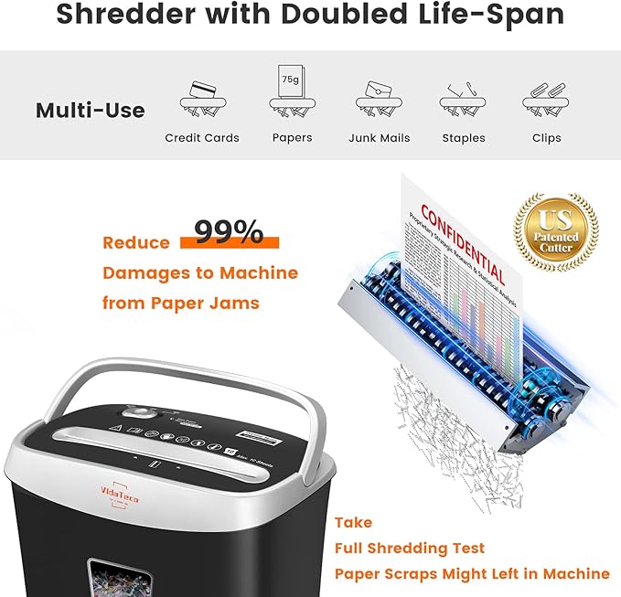 Paper Shredder for Home Office Heavy Duty - Image 3