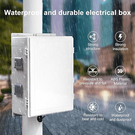 Namunanee Outdoor Electrical Junction Box, ABS Water Resistant Enclosure - Image 2