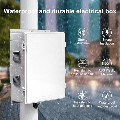Namunanee Outdoor Electrical Junction Box, ABS Water Resistant Enclosure - Image 2