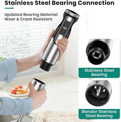 1800W Immersion Blender Handheld 4-in-1 Hand Blender Stick - Image 3