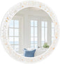 Tanmicoshomy Round Wall Mirror 28 Inch, Circle Mosaic Mirror by Tanmicoshomy