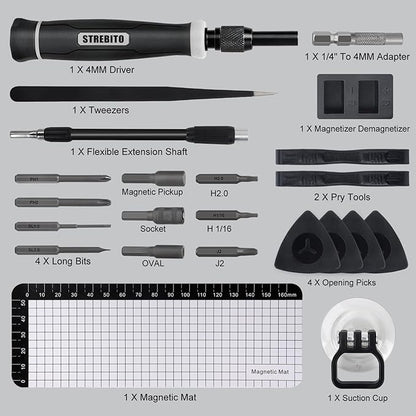 STREBITO Precision Screwdriver Set, 153 in 1 Electronics Tool Kit - Image 7