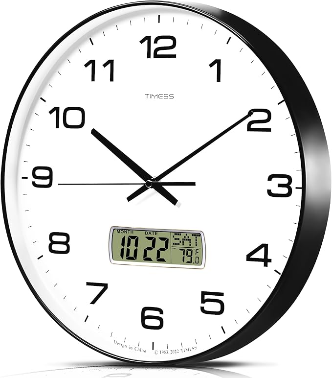 TIMESS Wall Clock, Ideal Modern Home, Office Decor by TIMESS