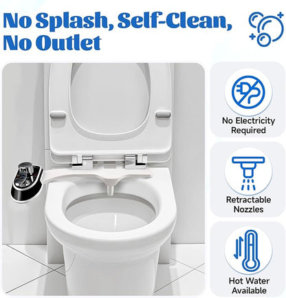 Toilet Attachment for Toilets Seat, Self-Cleaning Hot&Cold Water Bidet-Toilet - Image 6