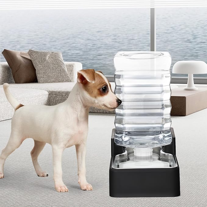 RIZZARI Stainless Steel Pet Water Feeder: 8L Gravity Leak-Proof Auto Refill - Image 7