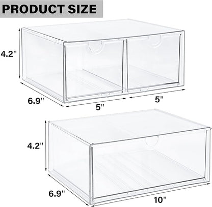 Prsildan Acrylic Drawer Makeup Organizer - Image 3