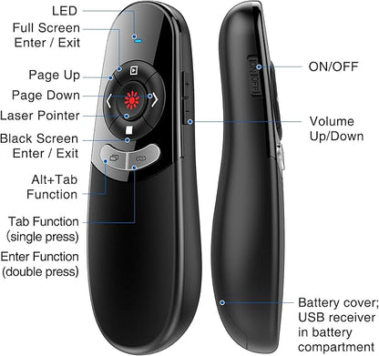 DINOSTRIKE 2 in 1 Type C and USB Presentation Clicker - Image 7