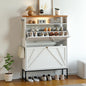 Shoe Storage Cabinet with 2 Flip-Up Doors, Freestanding Hidden Shoe Storage by Eterfun