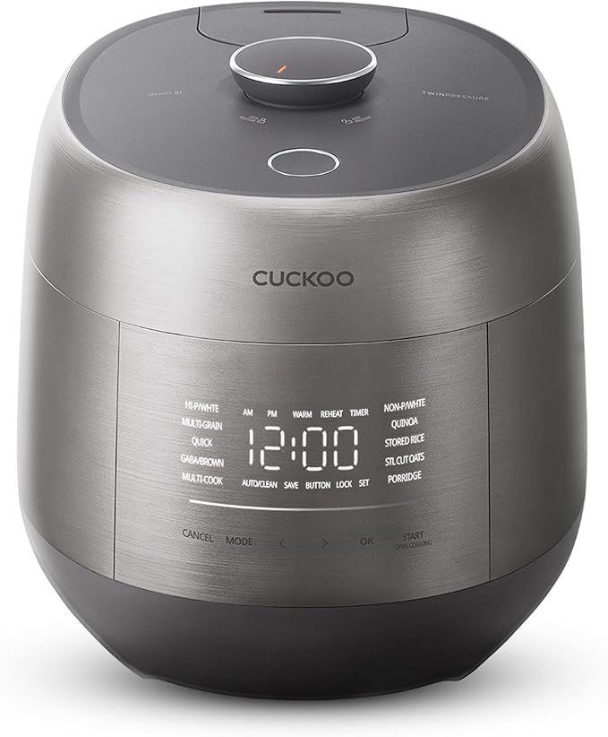 CUCKOO Twin Pressure Rice Cooker 6-Cup Uncooked / 12-Cup Cooked by CUCKOOElectronicsAmerica