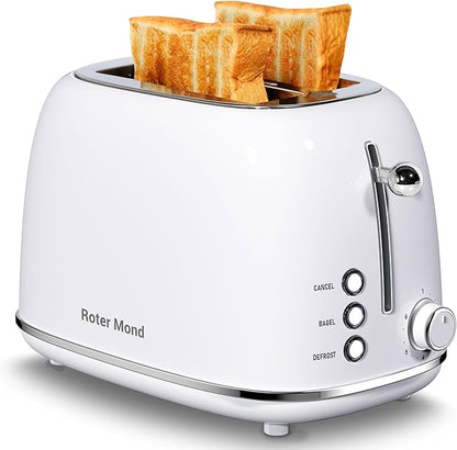 Roter Mond 2 Slice Toaster Retro Stainless Steel - Image 8