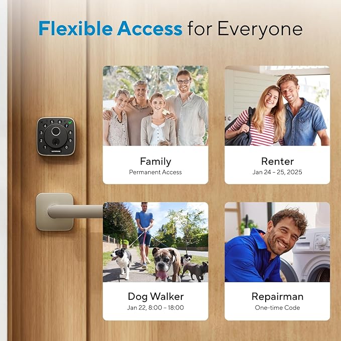 ULTRALOQ Bolt Fingerprint WiFi Smart Lock, Works - Image 8