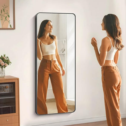 60" x 24"Bathroom Mirror, Matte Black Wall Mirror - Image 3