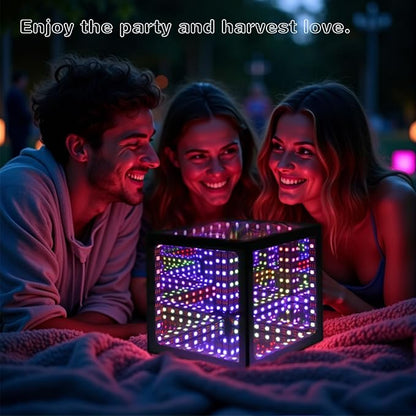 Heepulor Infinity Hyper Cube LED Table Lamp, Color-Changing Music-Sync - Image 2