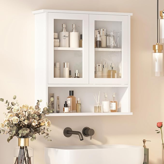 Modern Hanging Bathroom Cabinet, Sturdy Wooden Medicine Cabinet by Mepplzian