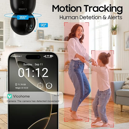 2K Security Camera Indoor, 2.4G & 5G WiFi Pet Camera - Image 7