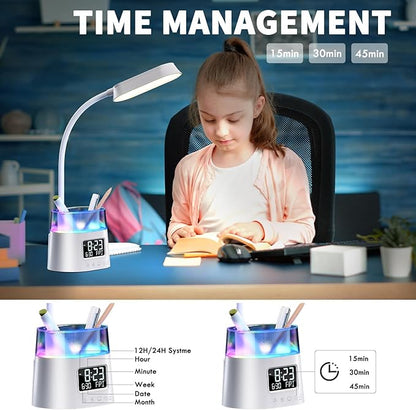 Led Desk Lamp with Pen Holder, Touch Lamps - Image 4