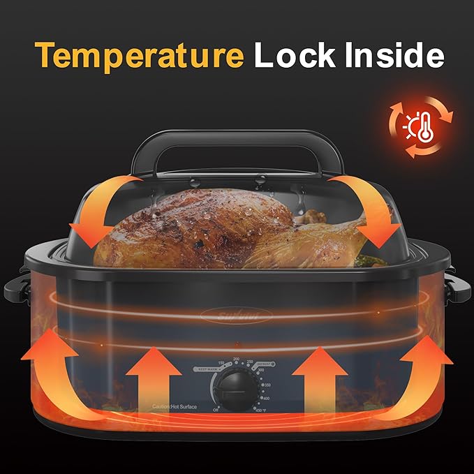 Sunvivi Roaster Oven, Electric Roaster Oven - Image 2