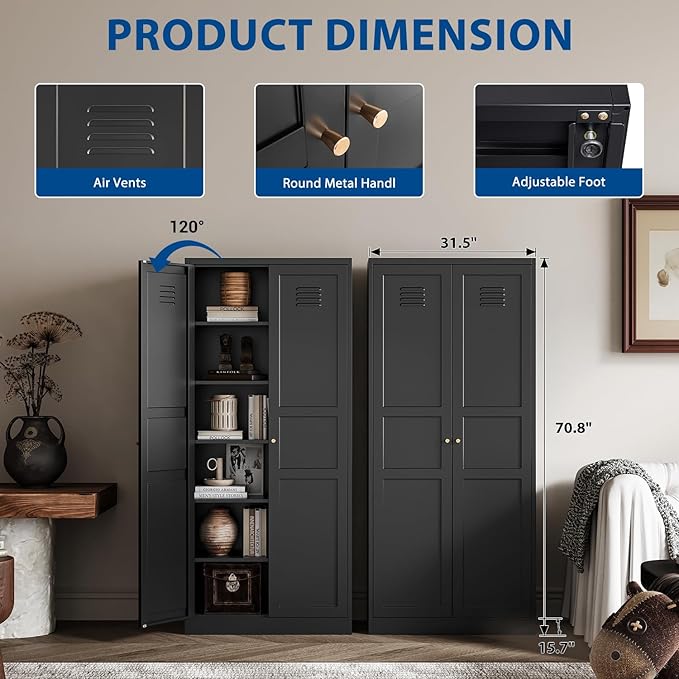 Metal Storage Cabinet-71” Tall Steel File Cabinets - Image 3
