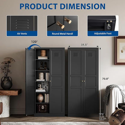 Metal Storage Cabinet-71” Tall Steel File Cabinets - Image 3