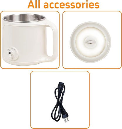 Hot Pot Electric, 2.0L Multifunctional Stainless Steel Electric Pot, Dual Power - Image 5