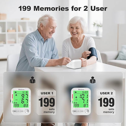 Blood Pressure Monitor for Home Use, Rechargeable Automatic Digital BP Machine - Image 3