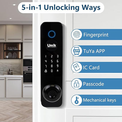 UMIK UMIKSMART Smart Door Lock, Keyless Entry Fingerprint Door Lock - Image 2