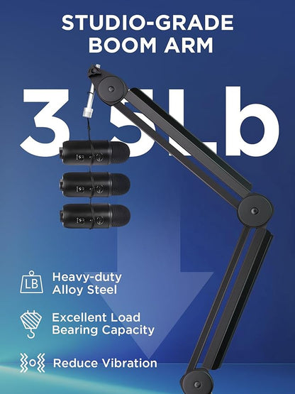 InnoGear Mic Boom Arm Microphone Stand Cable Management - Image 6