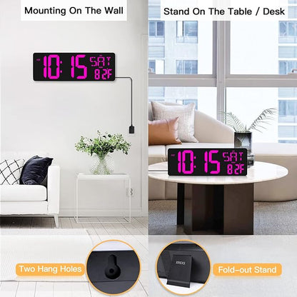XREXS Large Digital Wall Clock - Image 6