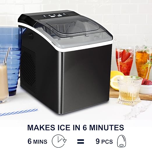 Koolatron Countertop Ice Maker – Nugget Ice Maker Makes 9 Pebble in 6 Mins - Image 8