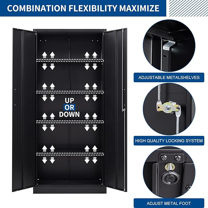 Metal Storage Cabinet-71” Tall Steel File Cabinets - Image 5