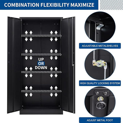 Metal Storage Cabinet-71” Tall Steel File Cabinets - Image 5