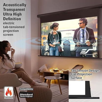 Elite Screens Saker Tab-Tension AcousticProUHD RC1 Kit, 100-INCH 24" Drop - Image 4